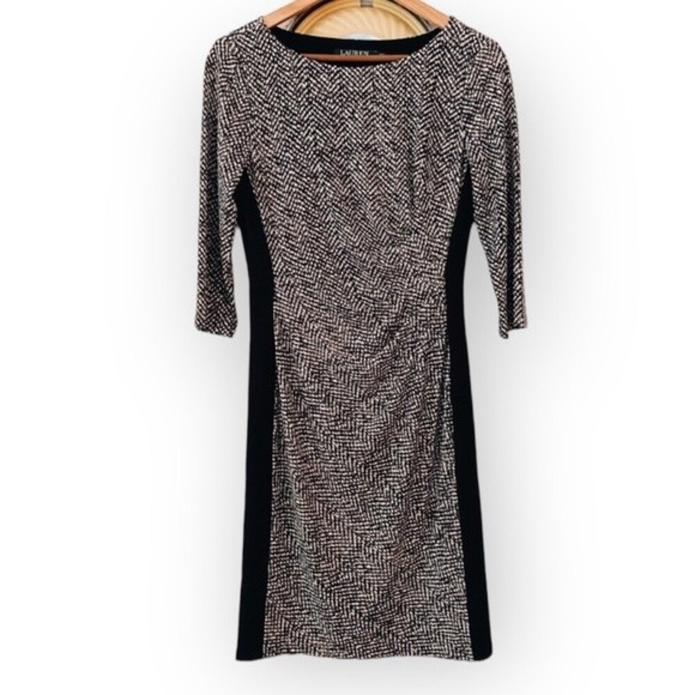 Lauren Ralph Lauren black & white dress size 8